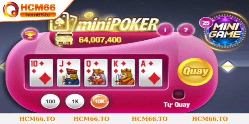 Mini Poker - Trải Nghiệm Giải Trí Hấp Dẫn Số 1 Hiện Nay 3 Bạn nên chia nhỏ số tiền để tham gia thay vì dồn toàn bộ vào một lần quay.